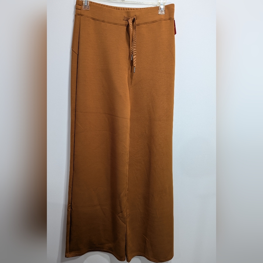 Spanx Women's 50239T Size XL Tall Butterscotch Air Essentials Wide Leg Pants NWT